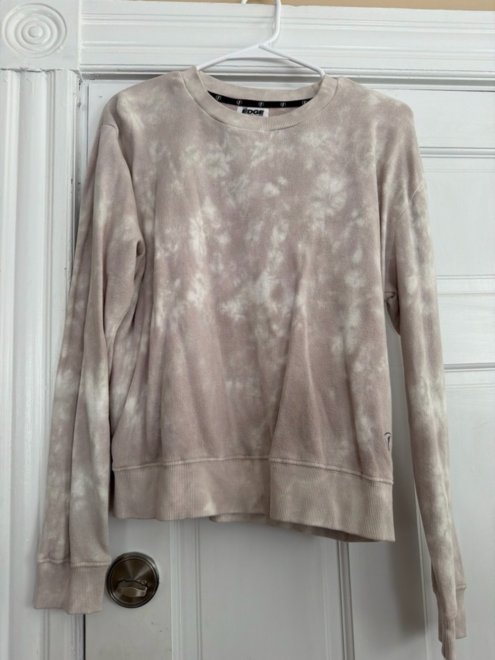 Women's Tie-Dye Crewneck Sweatshirt - Beige/White
